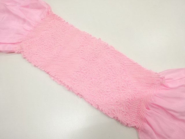 JAPANESE KIMONO / OBIAGE / SILK / SHIBORI